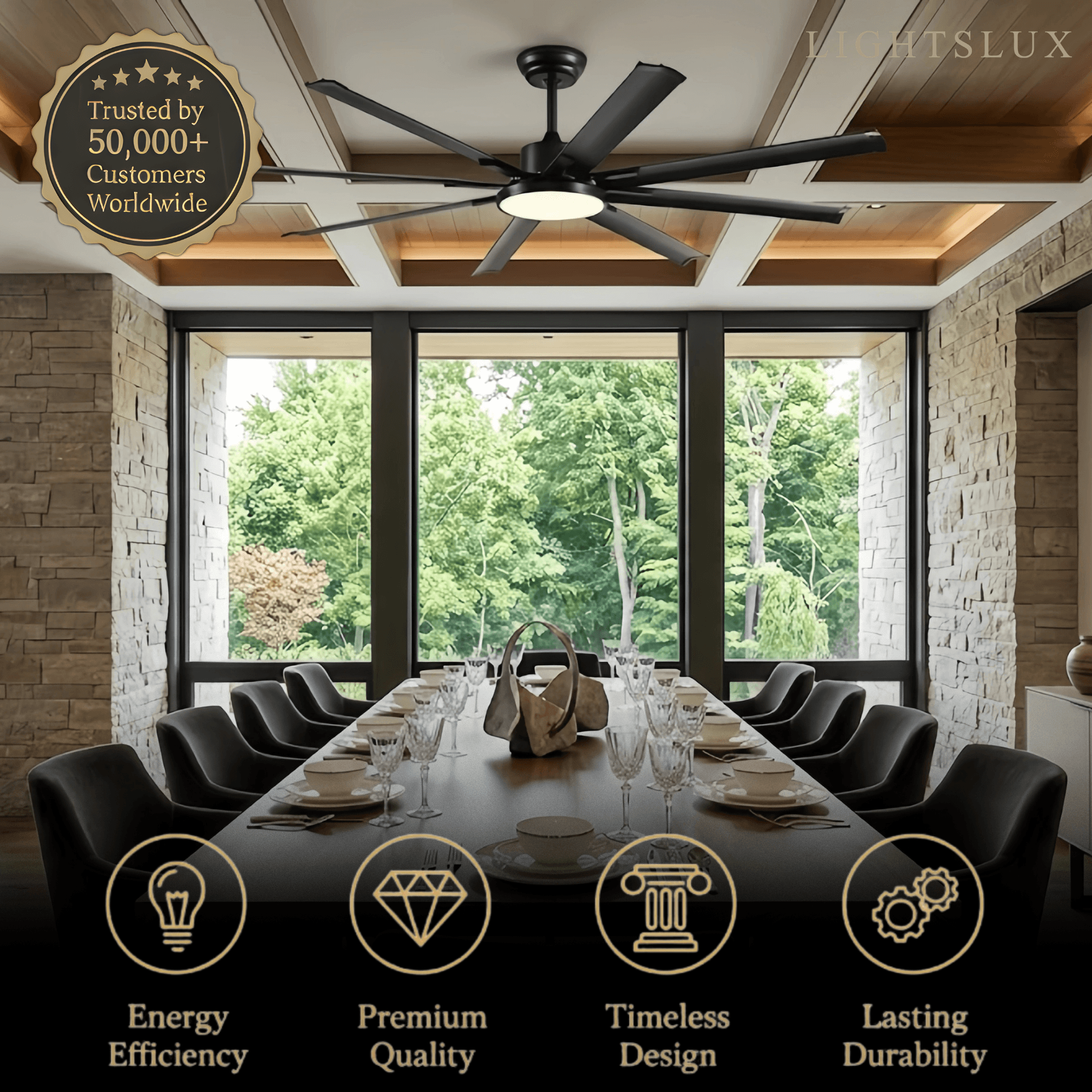 Vivara Minimalist Ceiling Fan Light