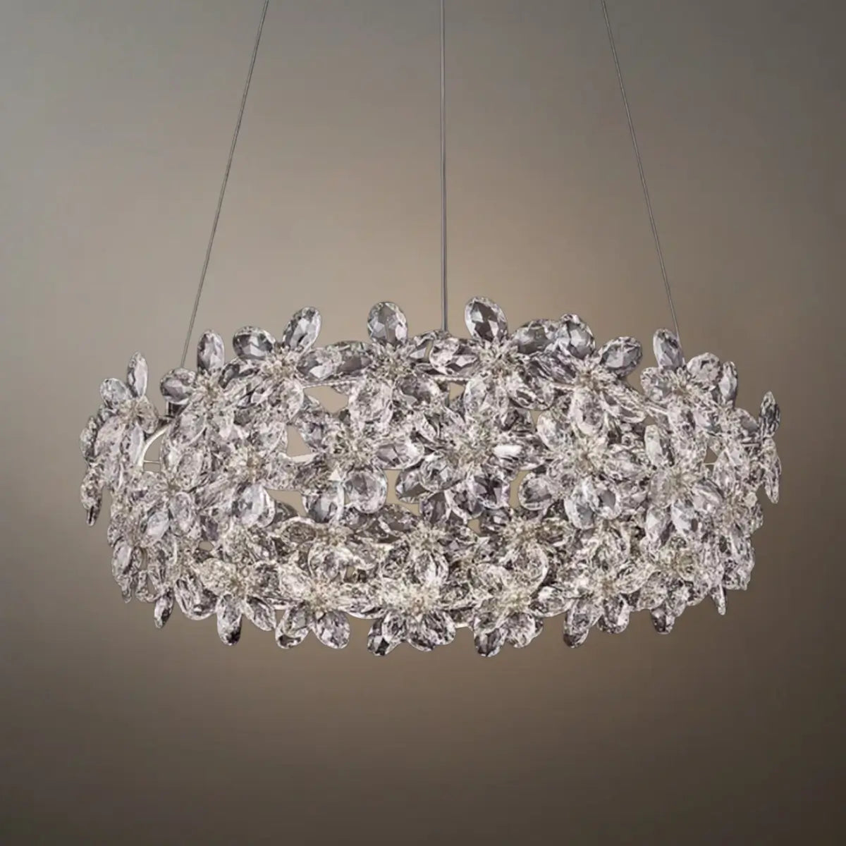 Excelis Luxury Crystal Flower Chandelier