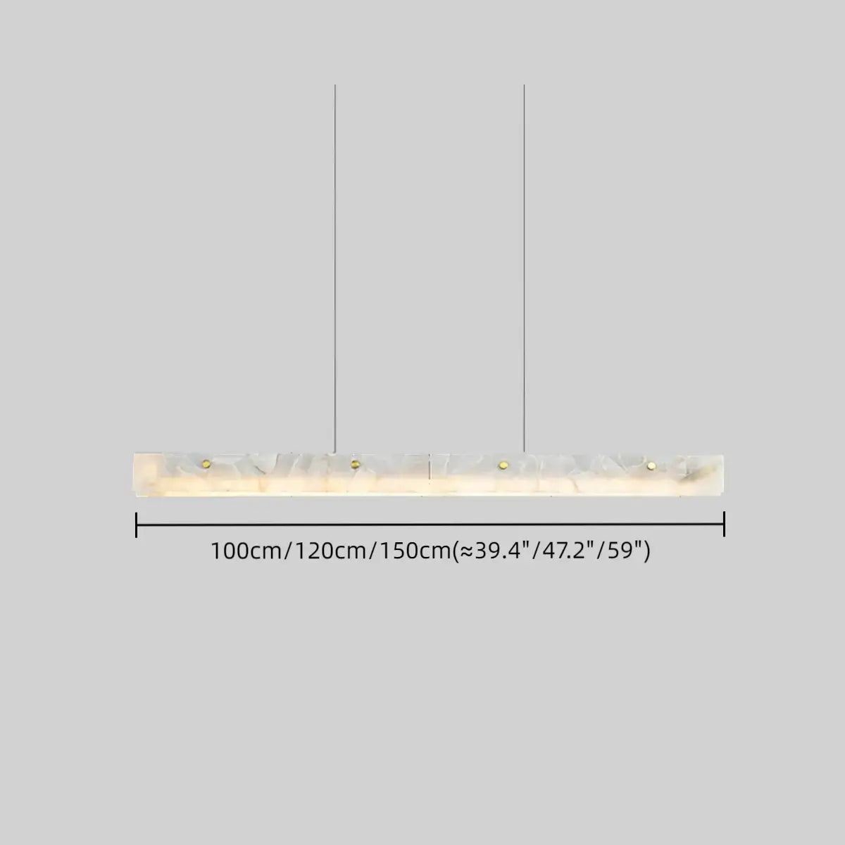 Alba Modern Alabaster Linear Pendant Light