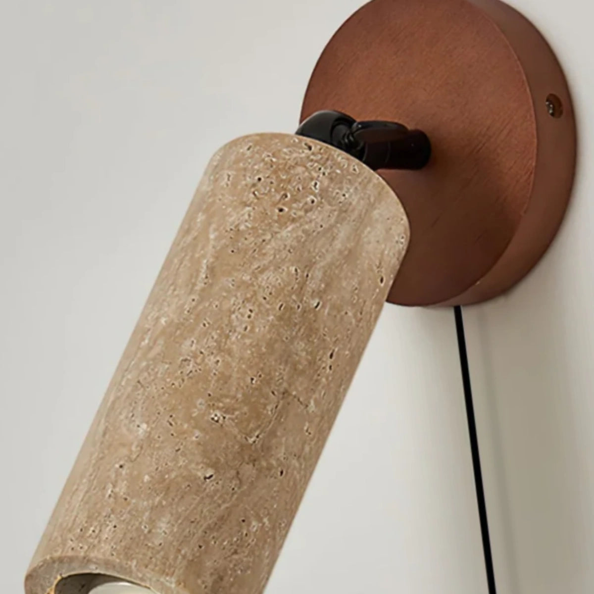 Strata Natural Travertine Pendant Light