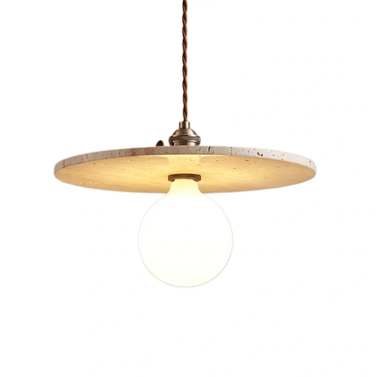 Strata Natural Travertine Pendant Light