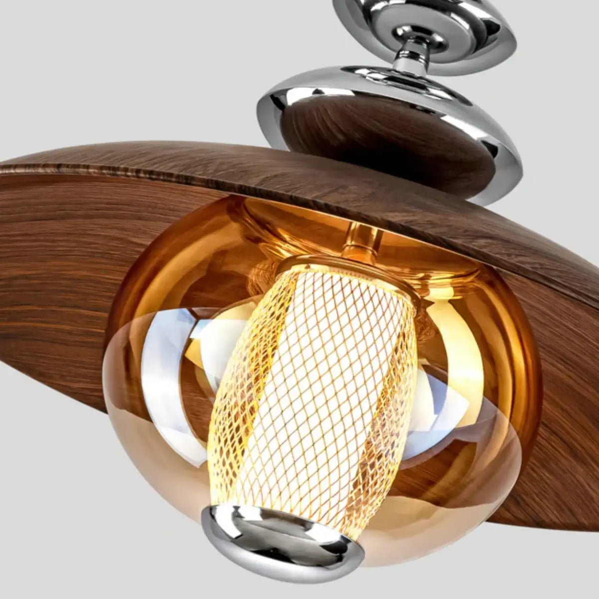 Irondale Vintage French Cream Ceiling Light -- Glass & Iron for Hallway