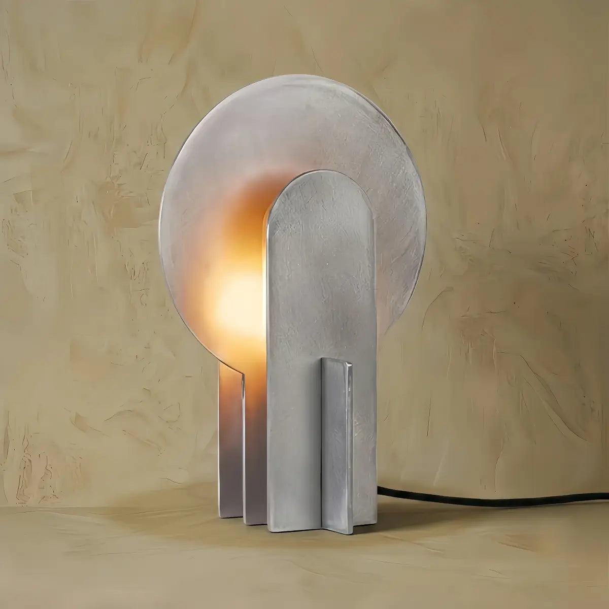Irondale Industrial Table Lamp -- Aluminum or Marble for Bedroom Living Room