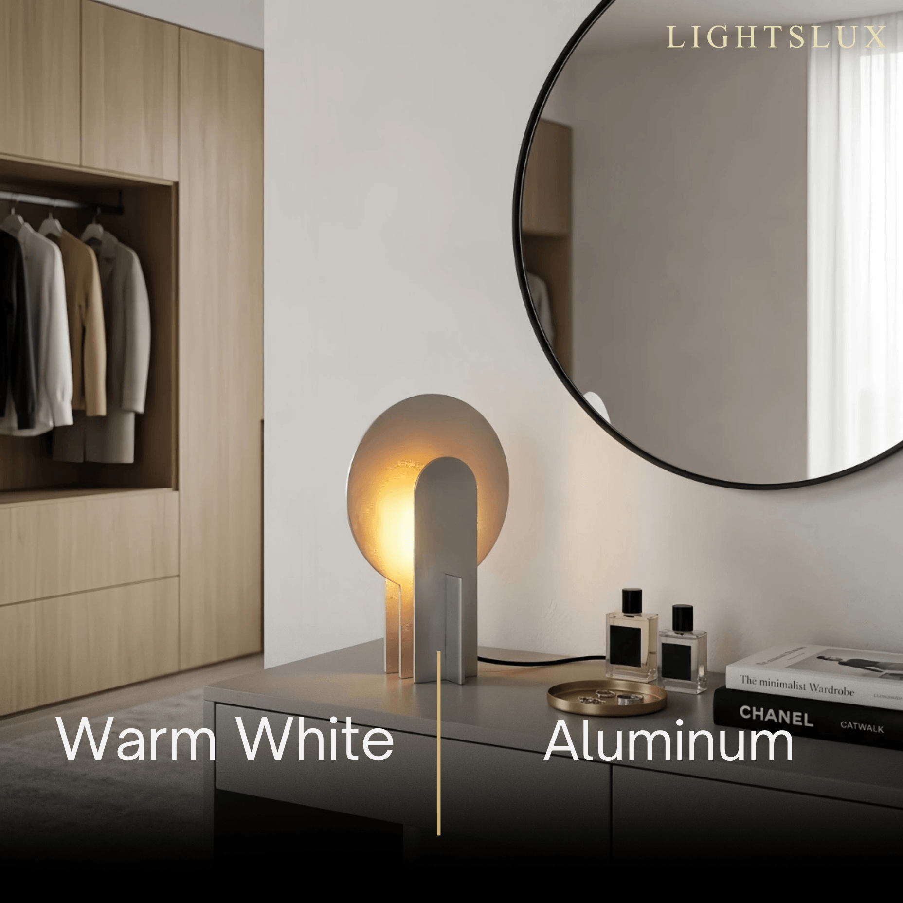 Irondale Industrial Table Lamp -- Aluminum or Marble for Bedroom