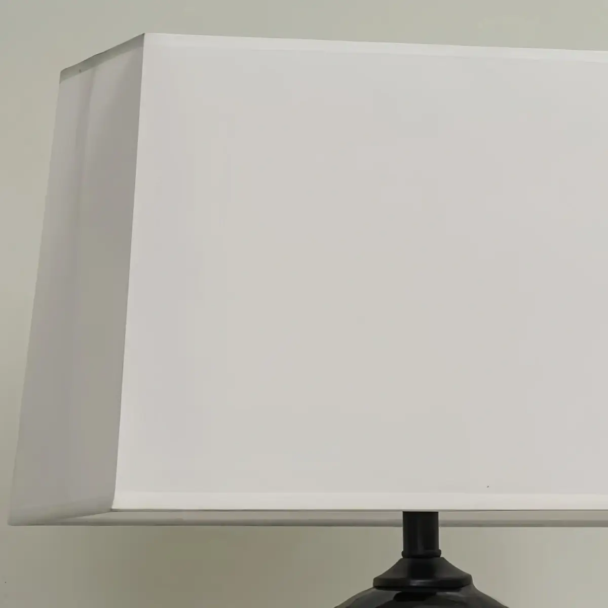 Sandora Nordic Table Lamp — Ceramic & Fabric Black/White for Bedroom Living Room Detail