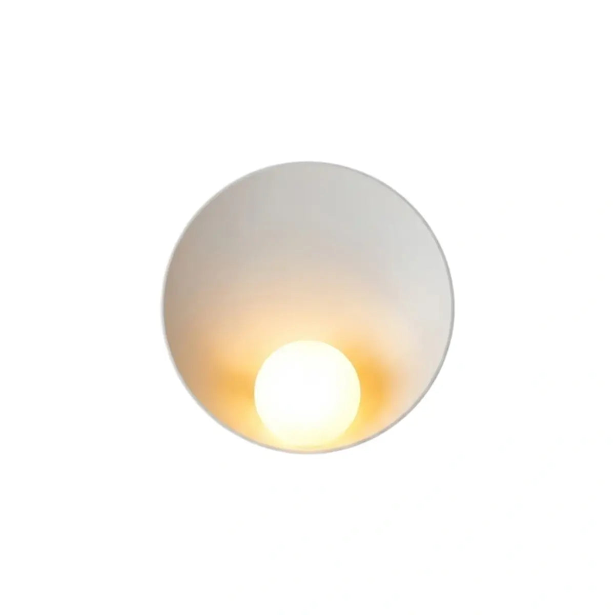 Wall Lamp — Natural Resin & Metal with Warm Glow Bedroom