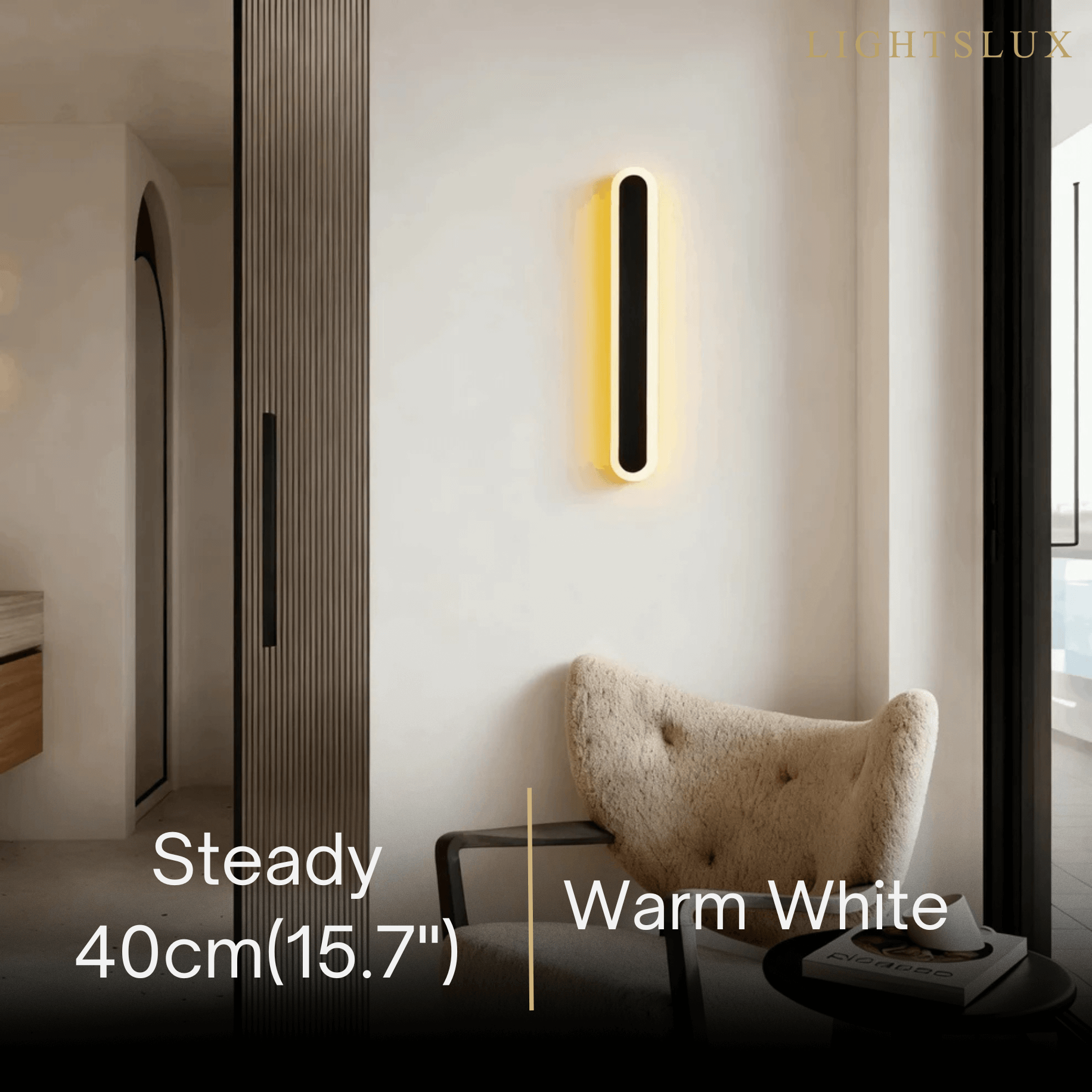 Arcato Modern Linear Outdoor Wall Lamp – Sensor Light for Indoor/Outdoor
