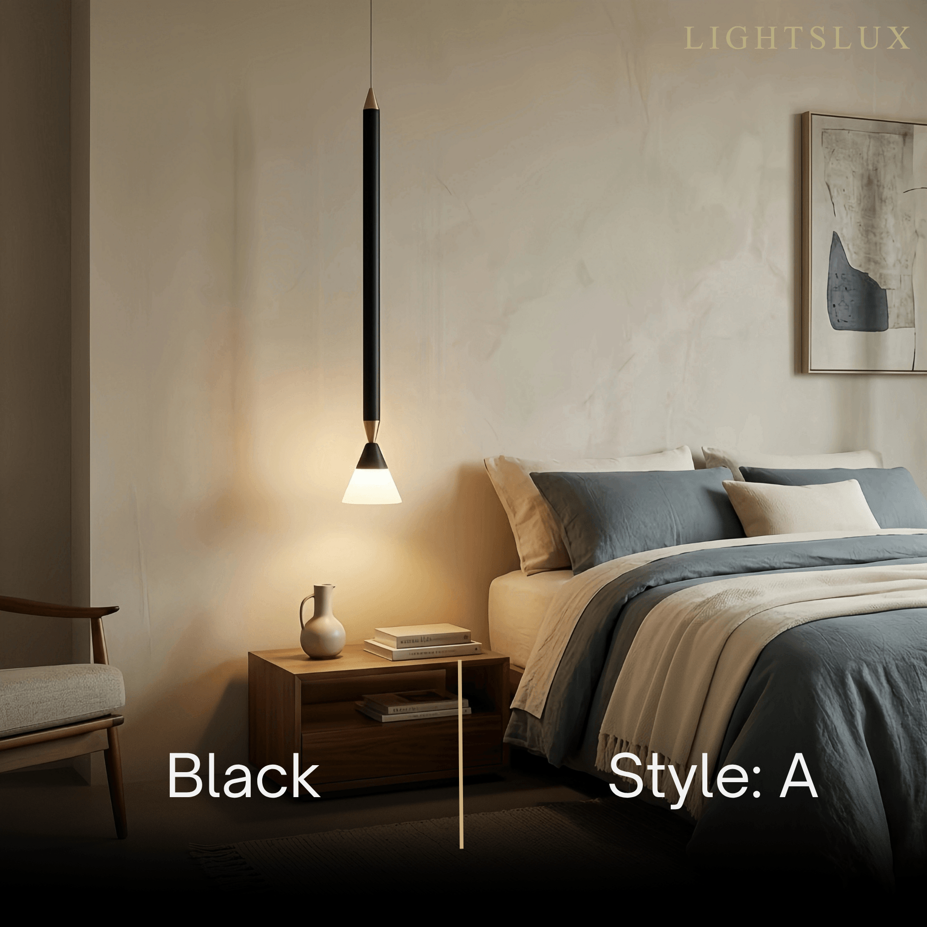 Modern Metal Pendant Light - Linear