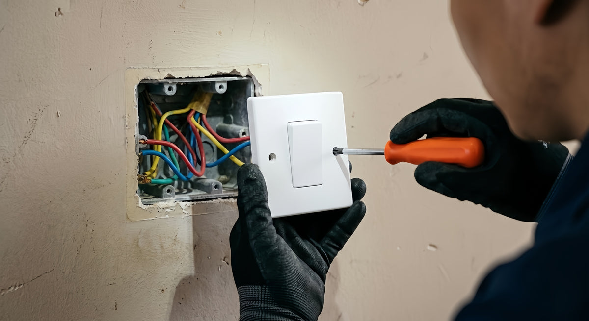 Replacing light switch safely, no sparks and no stress