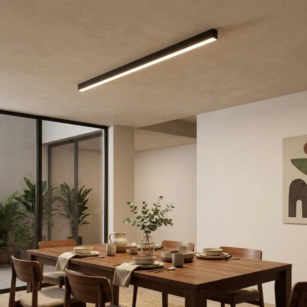Linear Ceiling Light Fixtures | Long Pendant & Surface Mounts