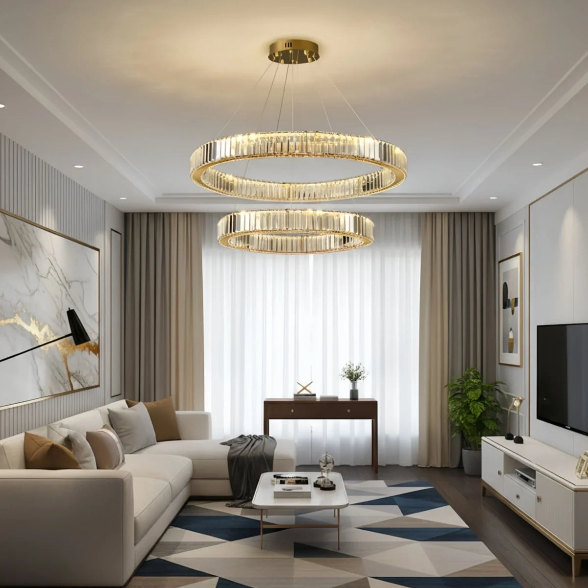 Round Chandeliers That Keep the Balance