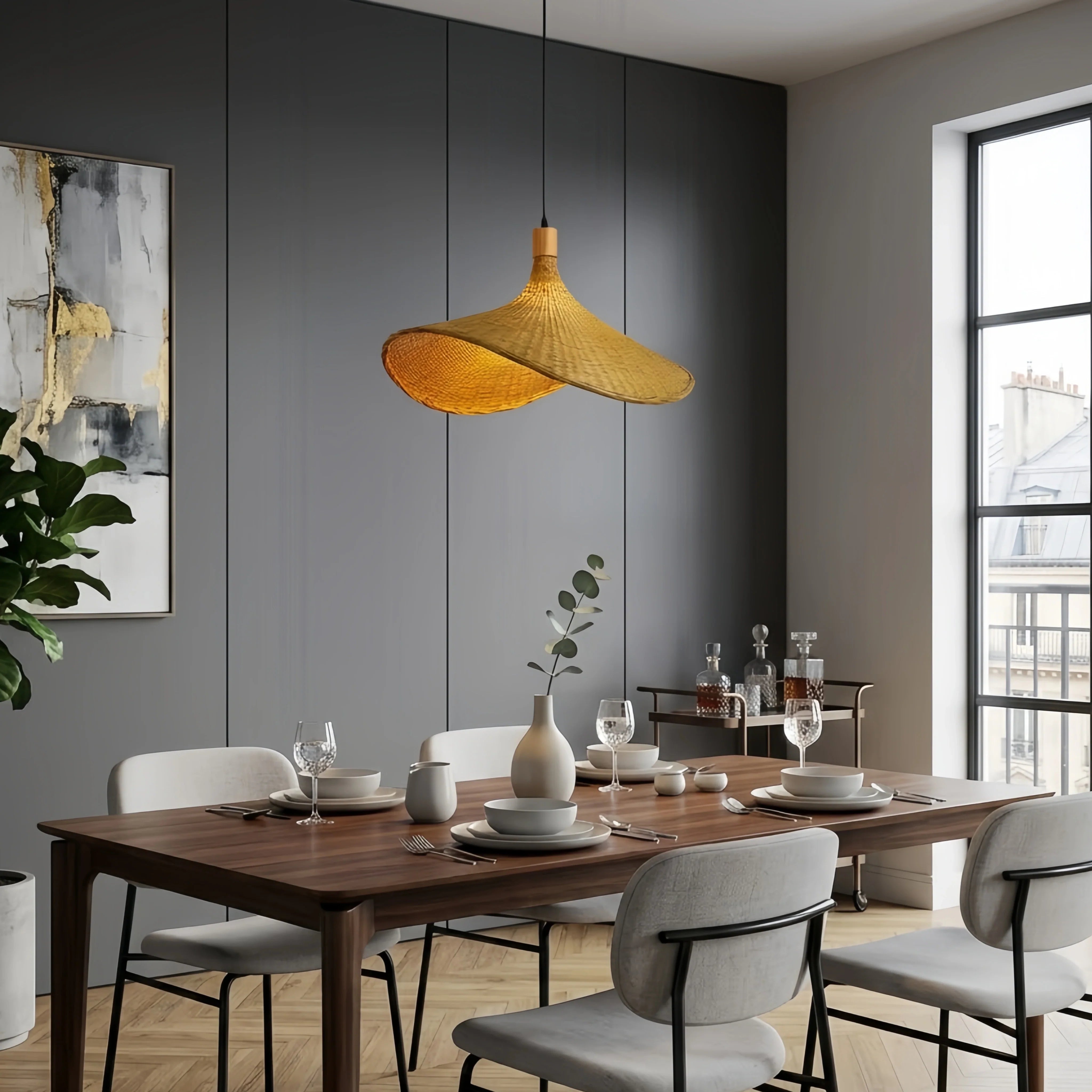 Rattan pendant Lamps