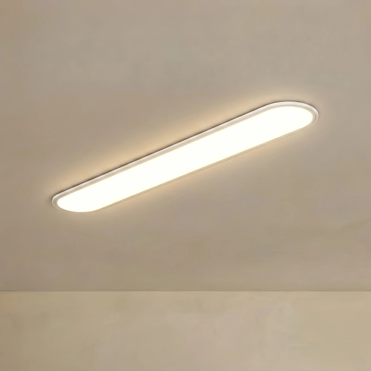 Arcato Minimalist White/Black LED Flush Mount Ceiling Light Living Room