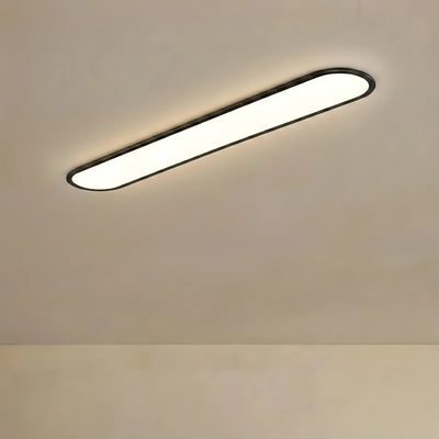 Arcato Minimalist White/Black LED Flush Mount Ceiling Light Living Room