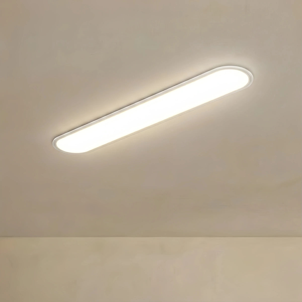 Arcato Minimalist White/Black LED Flush Mount Ceiling Light Living Room