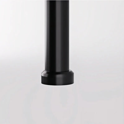 Arcato Minimalist Linear Pendant Light Black Metal Lamp for Bedroom