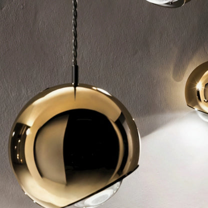 Excelis Modern Ball Pendant Light Gold/Silver Metal/Acrylic for Bedroom/Dining Room