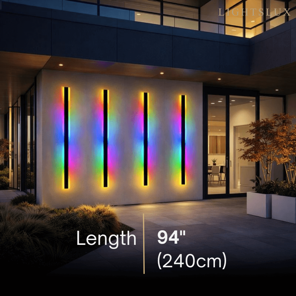 Outdoor LED Wall Light (RGB) — Available in 8 Sizes