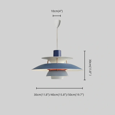 Morandia Nordic Pendant Light -- Aluminum Multi-Color for Dining Room