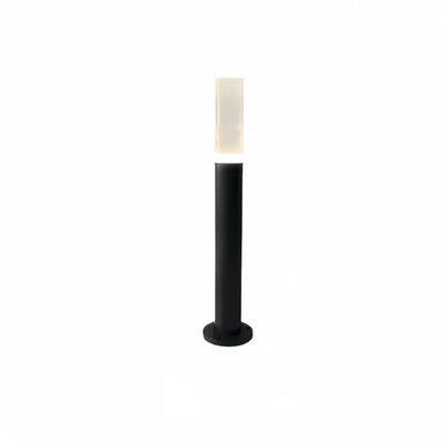 Zenno Minimalist Outdoor Floor Lamp--Aluminum Acrylic Black for Lawn