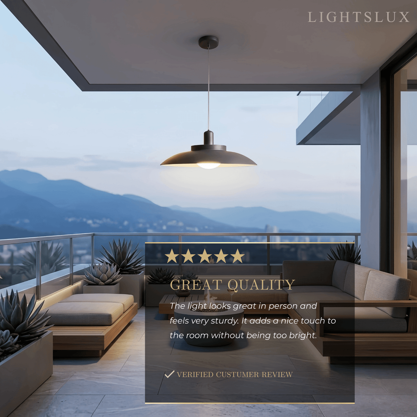 Irondale Modern Outdoor Pendant Ligh