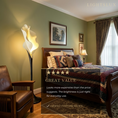 Sleek Luxury Minimalist Floor Lamp--Living Room, Bedroom