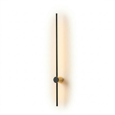 Arcato Minimalist Linear Wall Lamp – Black Modern Light for Living/Bedroom