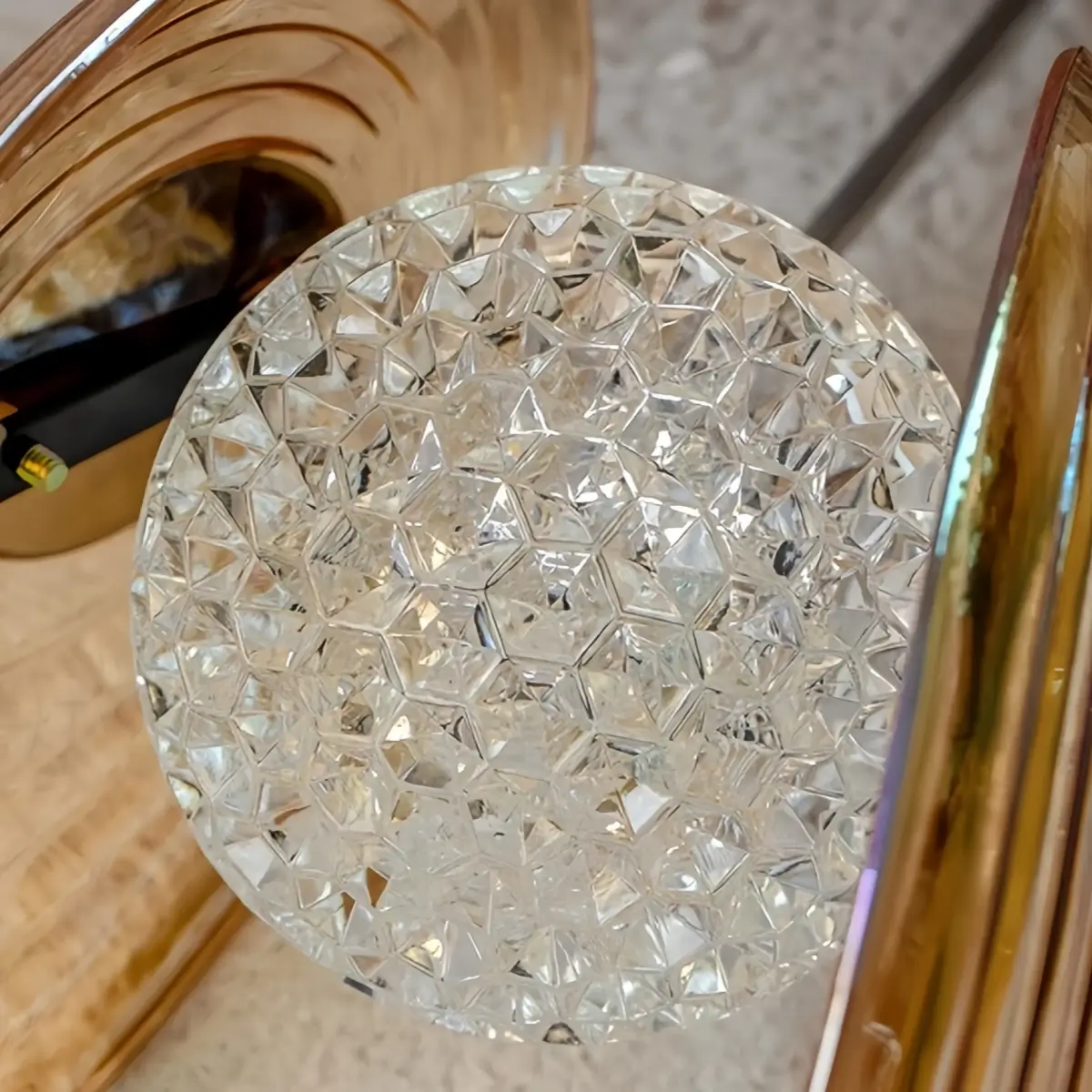 Lunara Modern Glass Disc Pendant Light--Amber/Smoke Grey for Living Room