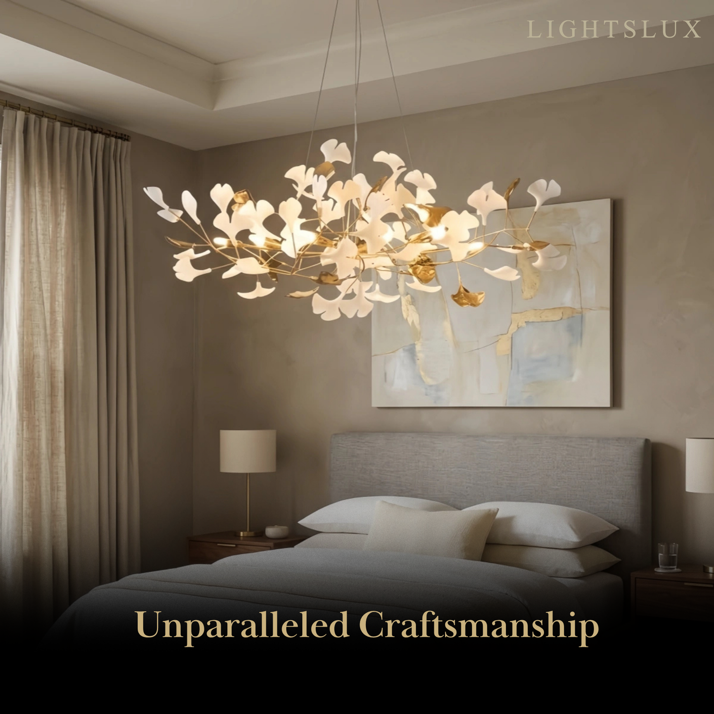 Excelis Art Deco Chandelier – Ceramic Design for Dining Room Living Room