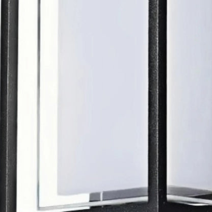 Arcato Geometric Matte Black Outdoor Wall Light – Modern LED Sconce for Patio & Entryway