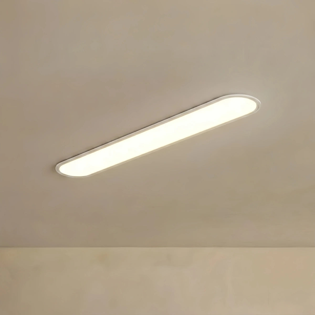 Arcato Minimalist White/Black LED Flush Mount Ceiling Light Living Room