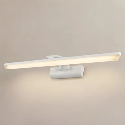 Arcato Modern White Vanity Light - Rectangular Metal Linear Design for Bathroom