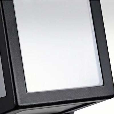 Arcato Minimalist Outdoor Wall Sconce in Black Stainless Steel with Adjustable LED Lighting