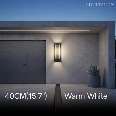 Irondale Industrial Rectangular LED Outdoor Wall Lamp – Waterproof Light for Courtyard