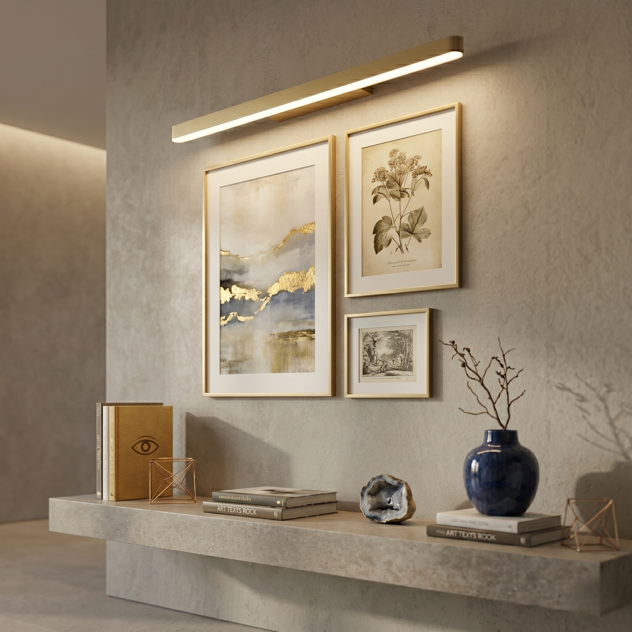 Minimalist Brushed Stainless Steel Wall Lamp -- Copper/Chrome/Black for Living Room/Bedroom