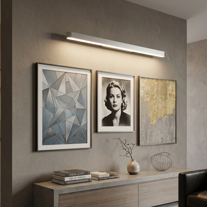 Minimalist Brushed Stainless Steel Wall Lamp -- Copper/Chrome/Black for Living Room/Bedroom