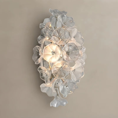 Velora Modern Branch Chandelier – Silver Copper Glass Flower for Living Room / Bedroom