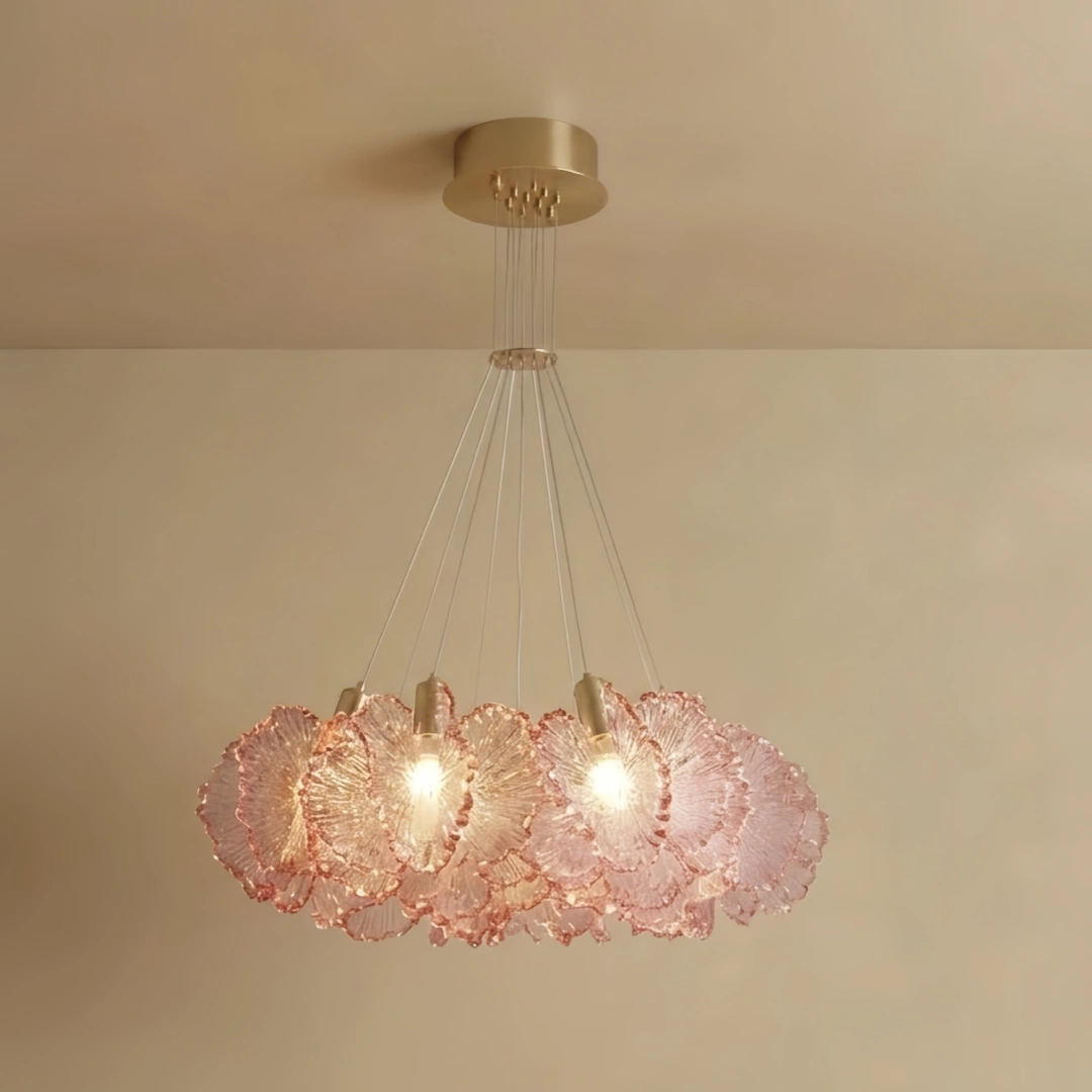 Vivara Modern Cloud Chandelier -- Colorful Acrylic White/Pink/Purple/Blue for Dining Room