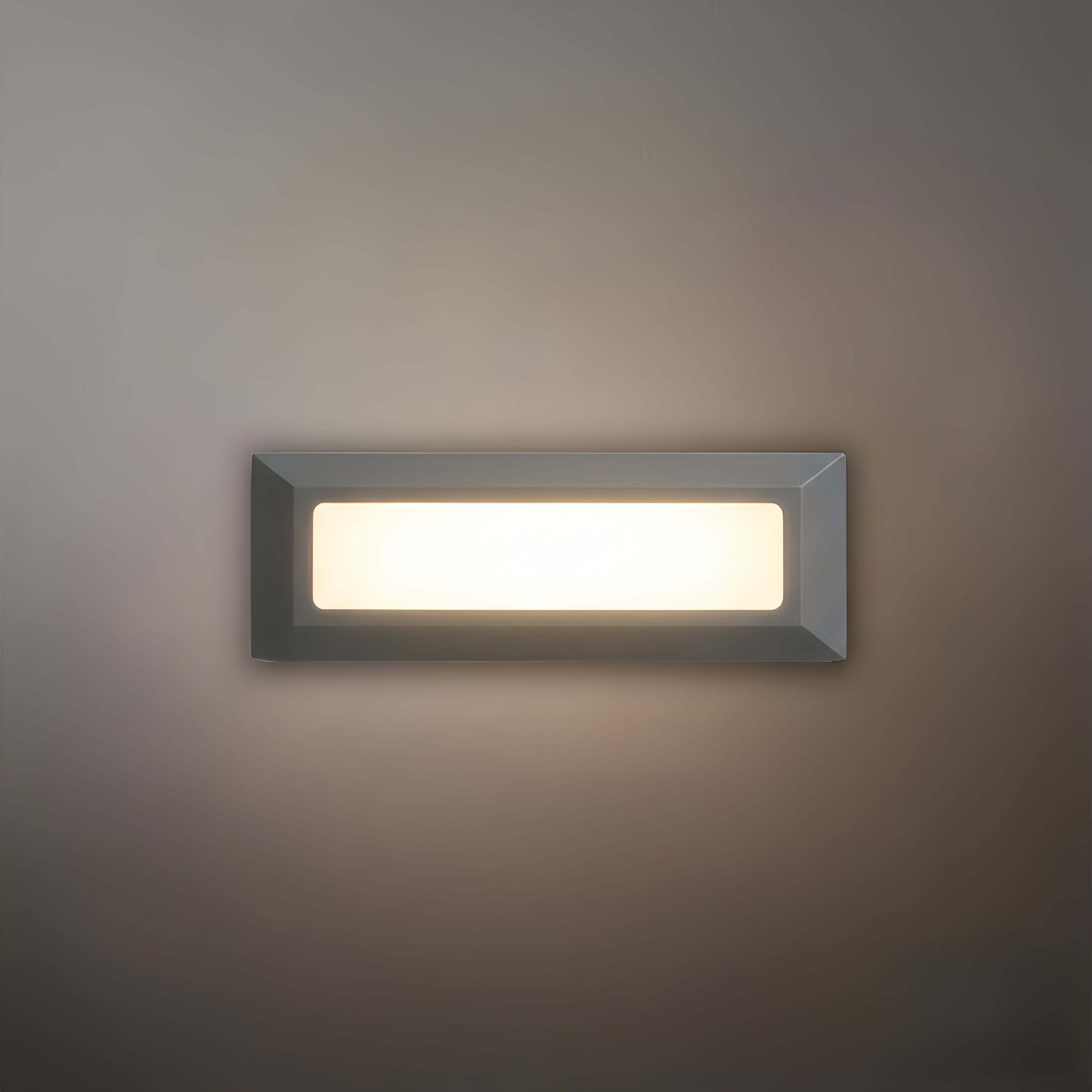 Arcato Minimalist Black LED Deck Step Light – Wall Light with Sensor for Stairs/Garden