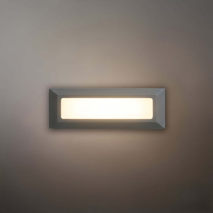 Arcato Minimalist Black LED Deck Step Light – Wall Light with Sensor for Stairs/Garden