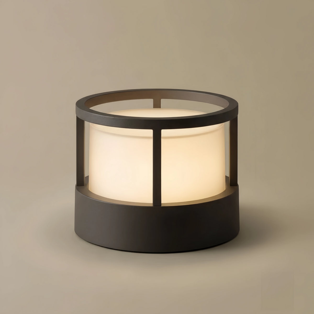 Irondale Industrial Cylindrical Pillar Lights - Weatherproof Metal for Garden
