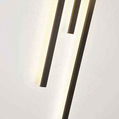 Modern Wall Lamp Metal Linear Living Room