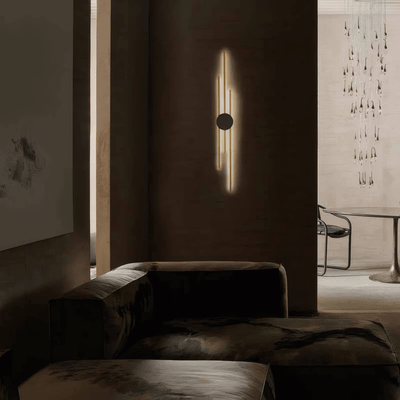 Modern Wall Lamp Metal Linear Living Room