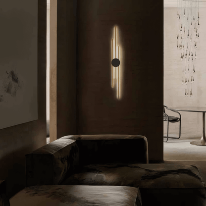Modern Wall Lamp Metal Linear Living Room