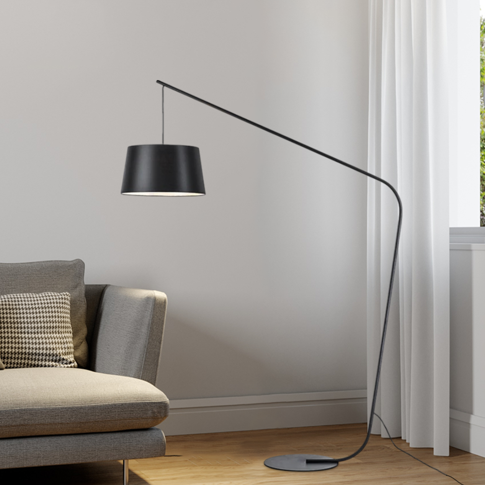 Velora Modern Black Floor Lamp
