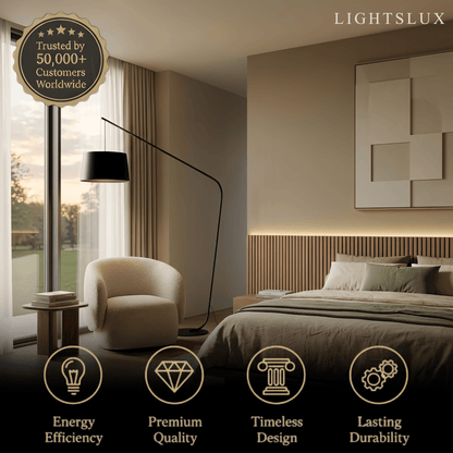 Velora Modern Black Floor Lamp