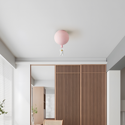 Pink ART DECO ceiling light