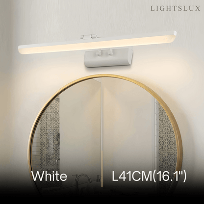 Arcato Modern White Vanity Light - Rectangular