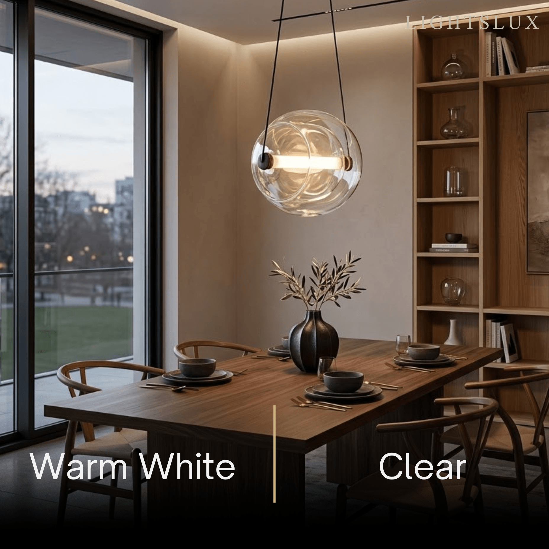 Morandia Modern Minimalist Glass Pendant Light
