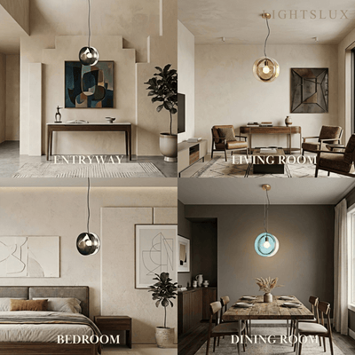 Morandia Designer Round Pendant Light – Blue